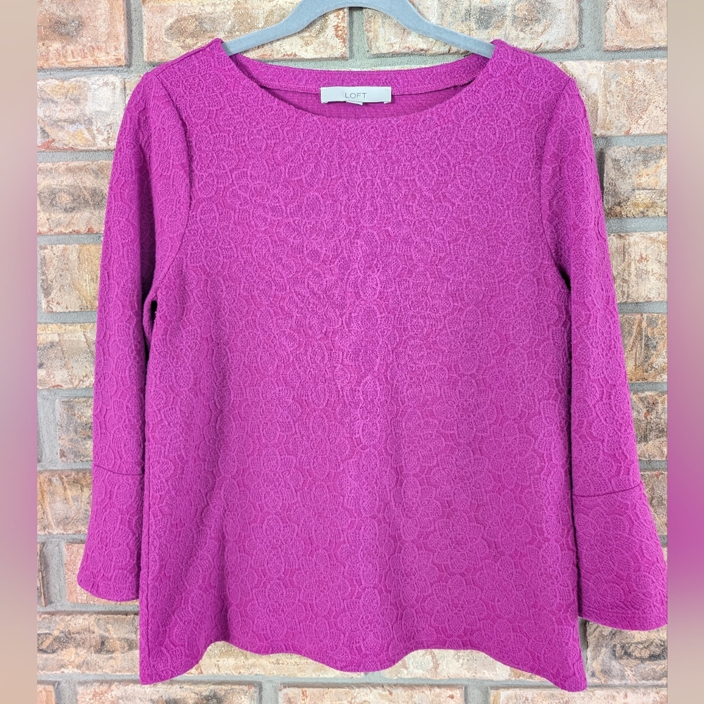 LOFT Textured Knit Top